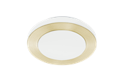 Lampen - EGLO LED CARPI wall/ceiling lamp white/brushed brass - 900369