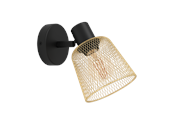 Lampen - EGLO COSLADA spot black/brass - 900693