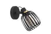 Lampen - EGLO Girona schwarz, messing-gebürstet - 900661