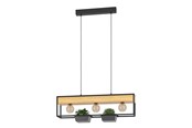 Lampen - EGLO Libertad 1 schwarz, braun - 900349