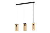 Lampen - EGLO Nafferton schwarz, braun - 43744
