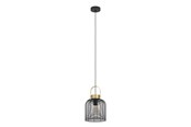 Lampen - EGLO Roundham schwarz, messing-gebürstet - 43963