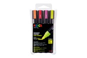 Hobby-Zubehör - POSCA  marker sæt PC-5M 4 ass. colors neon - 401623