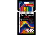 Hobby-Zubehör - STABILO Pen 68 ARTY carton pack of 12 brush pens - 204029