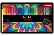 Utensilien zum Schreiben und Zeichnen - STABILO Pen 68 Arty metal tin of 30 colors - 6830-7