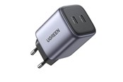 Handys - Adapter und Ladegeräte - UGREEN Nexode GaN 45W Dual USB-C PD Charger - Space Gray - 90573