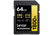 Speicherkarten - Lexar Professional Gold 1800x SD - 280MB/s - 64GB - LSD1800064G-BNNNG