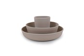 Babypflege - Filibabba Silicone dinner set - Warm Grey - FI-02251