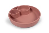 Babypflege - Filibabba Silicone divided plate - Rose - FI-02277