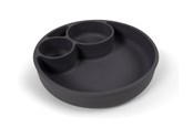 Babypflege - Filibabba Silicone divided plate - Stone Grey - FI-02292
