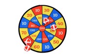Spiele im Freien - Happy Summer Velcro Dart Game - 302115