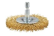 Haus & Garten - Makita 63MM BRASS COATED WIRE WHEEL BRUSH - D-73673
