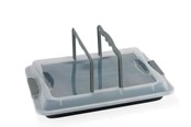 Backbleche, Bratpfannen & Roste - Funktion Backblech Baking pan with lid 42x29 cm grey - 224464