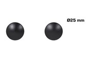 Halterungen & Scharniere  - Home>it Wooden Knob Ø25 mm Oak Black 2-pack - 12815