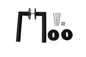 Halterungen & Scharniere  - Home>it Door Handle With V-handle 19 mm.  Matt Black - 13336