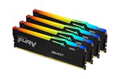 RAM - Kingston FURY Beast RGB DDR5-5600 - 64GB - CL40 - Quad Channel (4 pcs) - Intel XMP - Schwarz mit RGB - KF556C40BBAK4-64