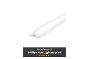 Smart-Home - Light Solutions Aluminium-Winkelprofil – Modell C für Philips Hue und WiZ – Weiß - 5714255008081