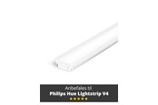 Smart-Home - Light Solutions Aluminiumsprofil - Model G til Philips Hue og WiZ - Hvid - 5714255008111