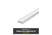 Smart-Home - Light Solutions Aluminium list - Model S for Philips Hue og WiZ - 1 metre - 5714255008074