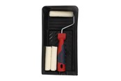 Farbe - Work>it Paint Roller Set Tray + 2 Mohair Refill Rollers - 38380