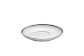 Küchenzubehör - Pillivuyt Saucer cecil Bistro 18 cl 14 cm White/Silver - 19631