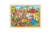 Puzzle - Goki Wooden Jigsaw Puzzle - Construction Site 96p Holz - 57670