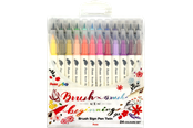 Utensilien zum Schreiben und Zeichnen - Pentel SESW30C-24 Brush Sign Pen Twin - SESW30C-24