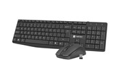 Tastaturen - Natec Squid - keyboard and mouse set - 2in1 - US - black - Tastatur & Maus Set - Englisch (US) - Schwarz - NZB-1989