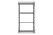 Wandhalterungen, AV-Halterungen & AV-Möbel - Multibrackets M Pro - mounting kit - black - Max 160 kg - recommended for 75" - 7350105215339