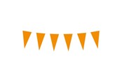 Spielzeug - Boland Paper Flag Line Orange 10mtr. - 61814
