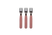 Babypflege - Filibabba Silikone gafler 3-pak - Rose - FI-02265