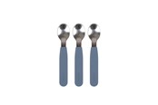 Babypflege - Filibabba Silicone spoons 3-pack - Powder blue - FI-SI016