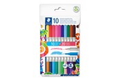 Utensilien zum Schreiben und Zeichnen - Staedtler Fibre tip pen 2tips twin color 10pc - 3280 C10