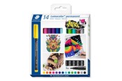 Utensilien zum Schreiben und Zeichnen - Staedtler Universal pen Lumocolor M per 14pcs - 317 C14