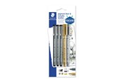Utensilien zum Schreiben und Zeichnen - Staedtler pigment liner 3pcs &Met.marker on BC - 308 SBK3P3