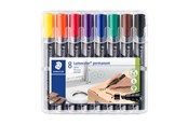 Utensilien zum Schreiben und Zeichnen - Staedtler Marker Lumocolor permanent 8pcs.box - 350 WP8
