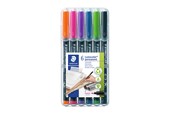 Utensilien zum Schreiben und Zeichnen - Staedtler Universal pen Lumocolor perm F 6pcs - 318 WP6-1