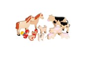 Holzspielzeug - Goki Wooden Farm Animal Set 12 pcs. - GK370