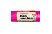 Hunde - Dogman Dicke Kotbeutel mit Bindehenkeln Pink (50er-Pack) - 738830