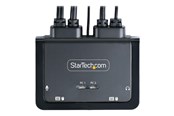 KVM Switches - StarTech.com 2-Port USB-C Cable KVM Switch 4K 60Hz DisplayPort Output Compact KVM with 4ft/1.2m USB Type-C/Audio Integrated Cables Bus Powered - C2-D46-UC2-CBL-KVM
