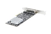 Netzwerkadapter (Netzkarte, Druckserver, u.s.w.) - StarTech.com 4-Port 2.5Gbps NBASE-T PCIe Network Card Intel I225-V Chip Quad Port Computer Network Card Multi-Gigabit NIC PCI Express Server LAN Card - PR42GI-NETWORK-CARD