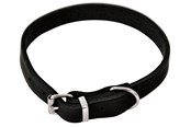 Hunde - Dogman Verstellbares Halsband Lina Schwarz M 20 mm x 50 cm - 122750