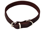 Hunde - Dogman Leather collar Lina adjustable - 122860