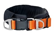 Hunde - Dogman Emmi Gepolstertes Halsband Verstellbar Orange L (53mm x 50-85cm) - 127009