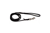 Hunde - Dogman Leather Leash Lina Black L 18mm x 180cm - 220313
