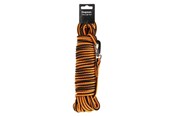 Hunde - Dogman Iris geflochtene Schleppleine mit Karabinerbefestigung Orange 6,5mm 15m - 224006
