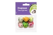 Katzen - Dogman Katzenspielzeug Mäuse mit Katzenminze (6er-Pack) - 331121