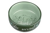 Katzen - Trixie Ceramic Bowl Thanks for Service.0.3 l/ø 11 cm assorted colours - TX24793
