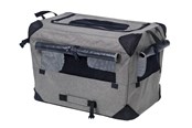 Hunde - Dogman Milou Canvas Crate Grey Medium 60x42x42cm - 375611