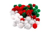 Kreativ-Spiele - Creativ Company Pompoms Christmas 48pcs. - 51881